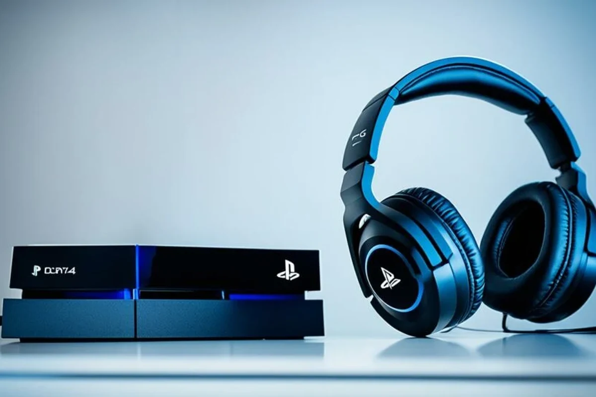 Person connecting wired headphones to a PS4 controller for gaming audio setup
