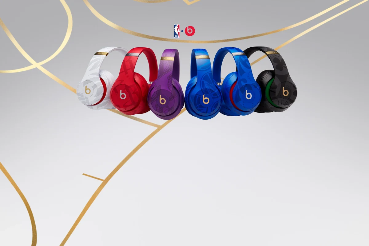Beats by Dre headphones and packaging with country of origin label shown