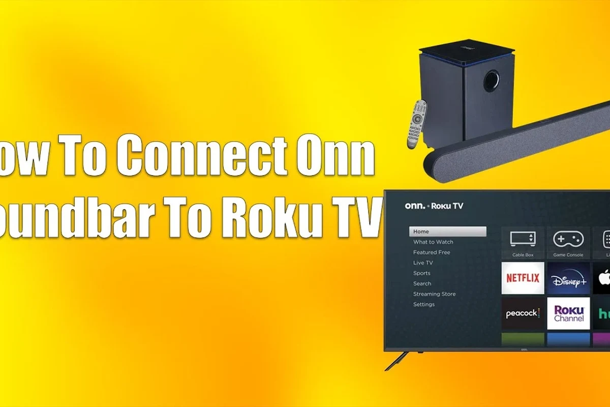 Person connecting Bluetooth headphones to an Onn Roku TV for private wireless listening