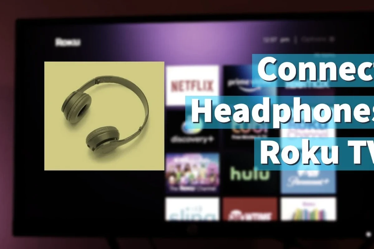 Person connecting Bluetooth headphones to a Roku TV for private listening