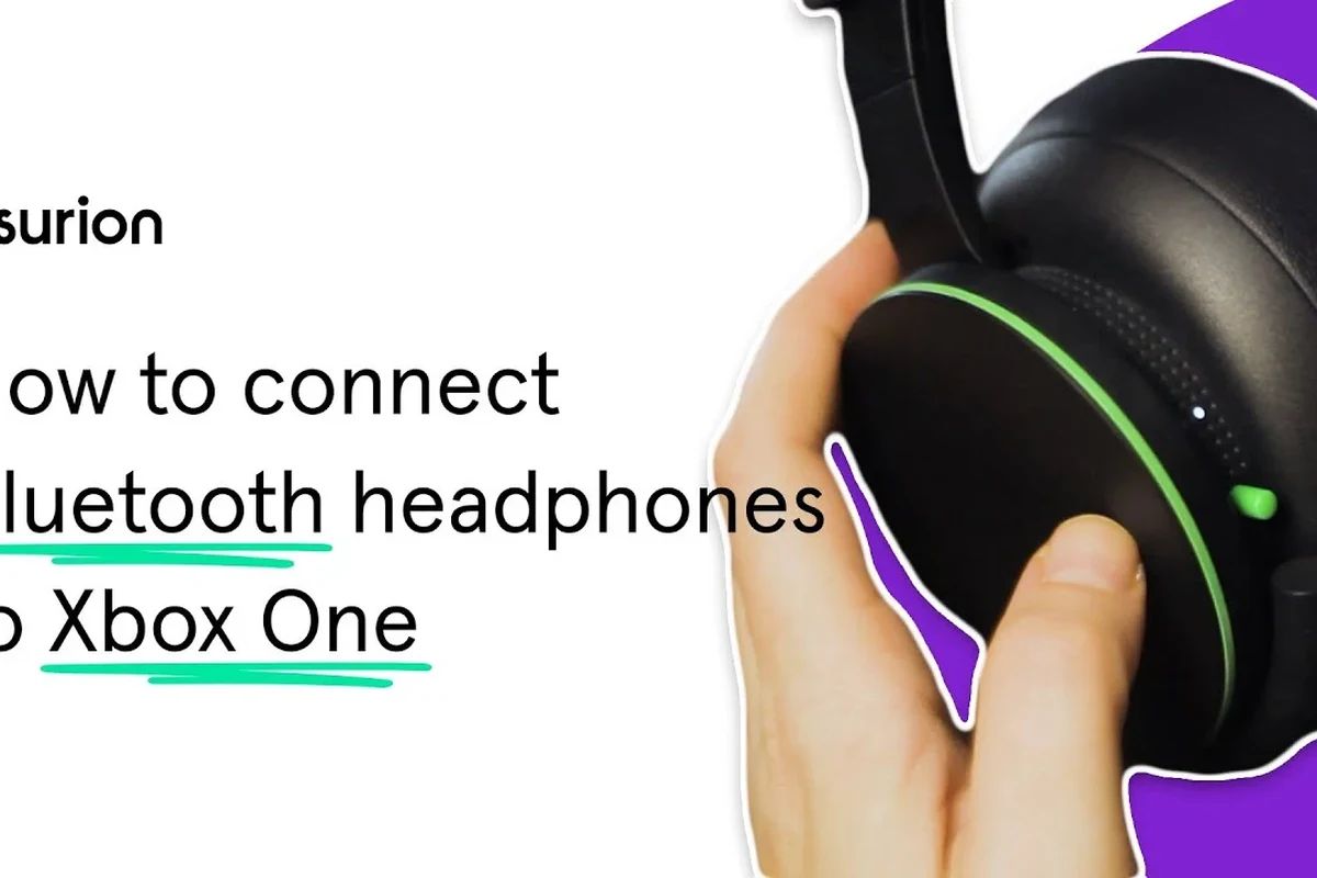 Xbox console with wireless headphones, controller, and audio connection concept