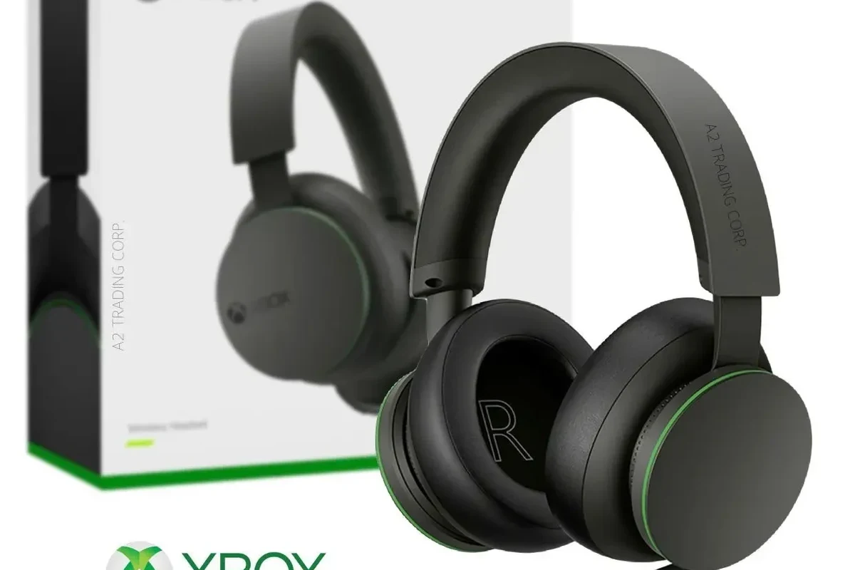 Xbox Series X controller with headphones connected for gaming audio setup
