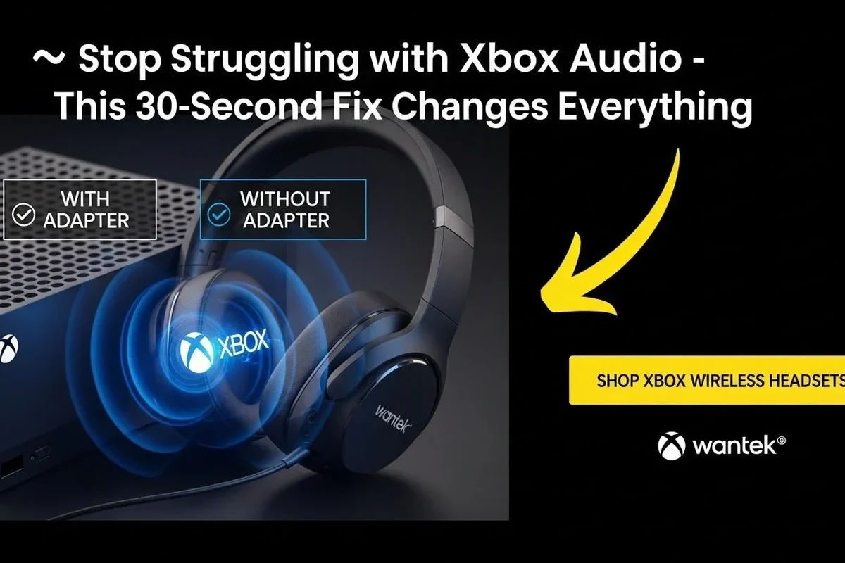 Xbox Series X controller with headphones connected for gaming audio setup