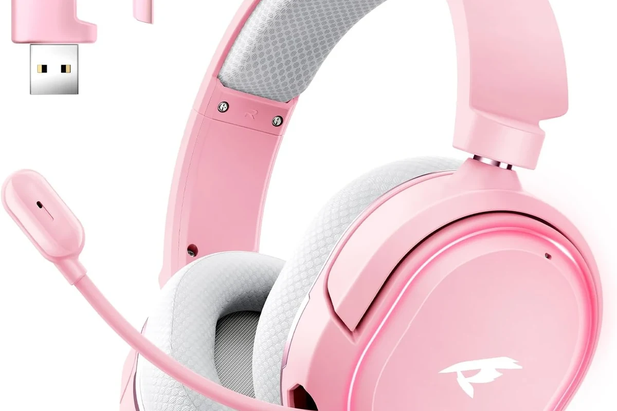 Wireless headphones connected to a TV for private movie and gaming listening