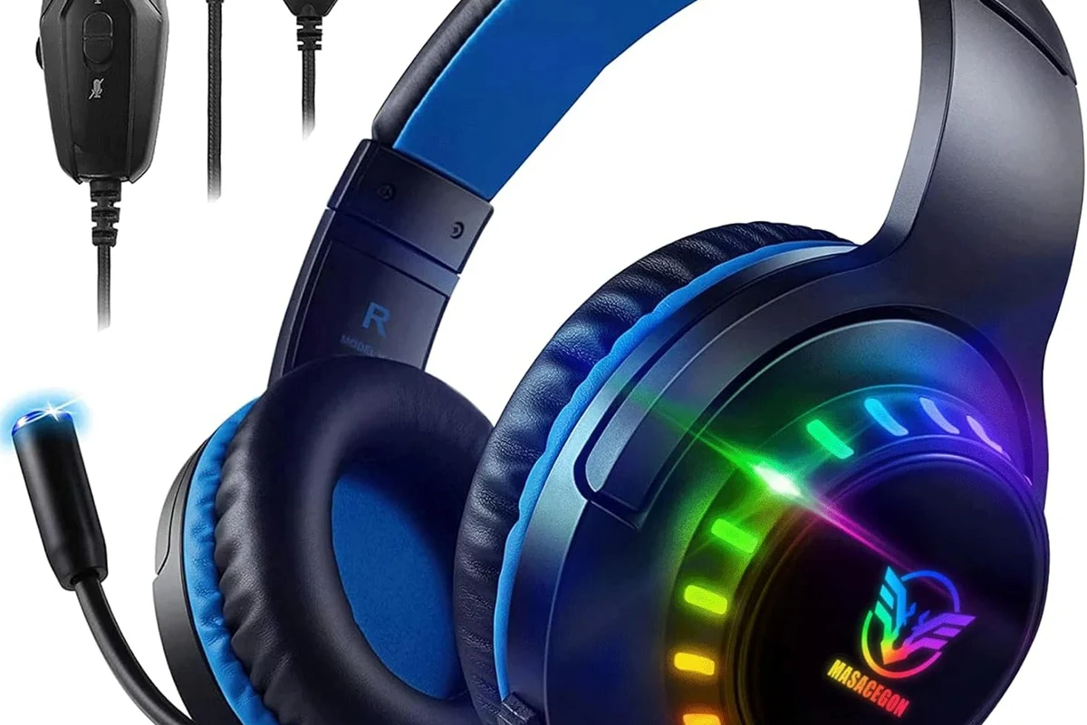 PS5 console with wireless headphones, controller, and low-latency gaming audio setup