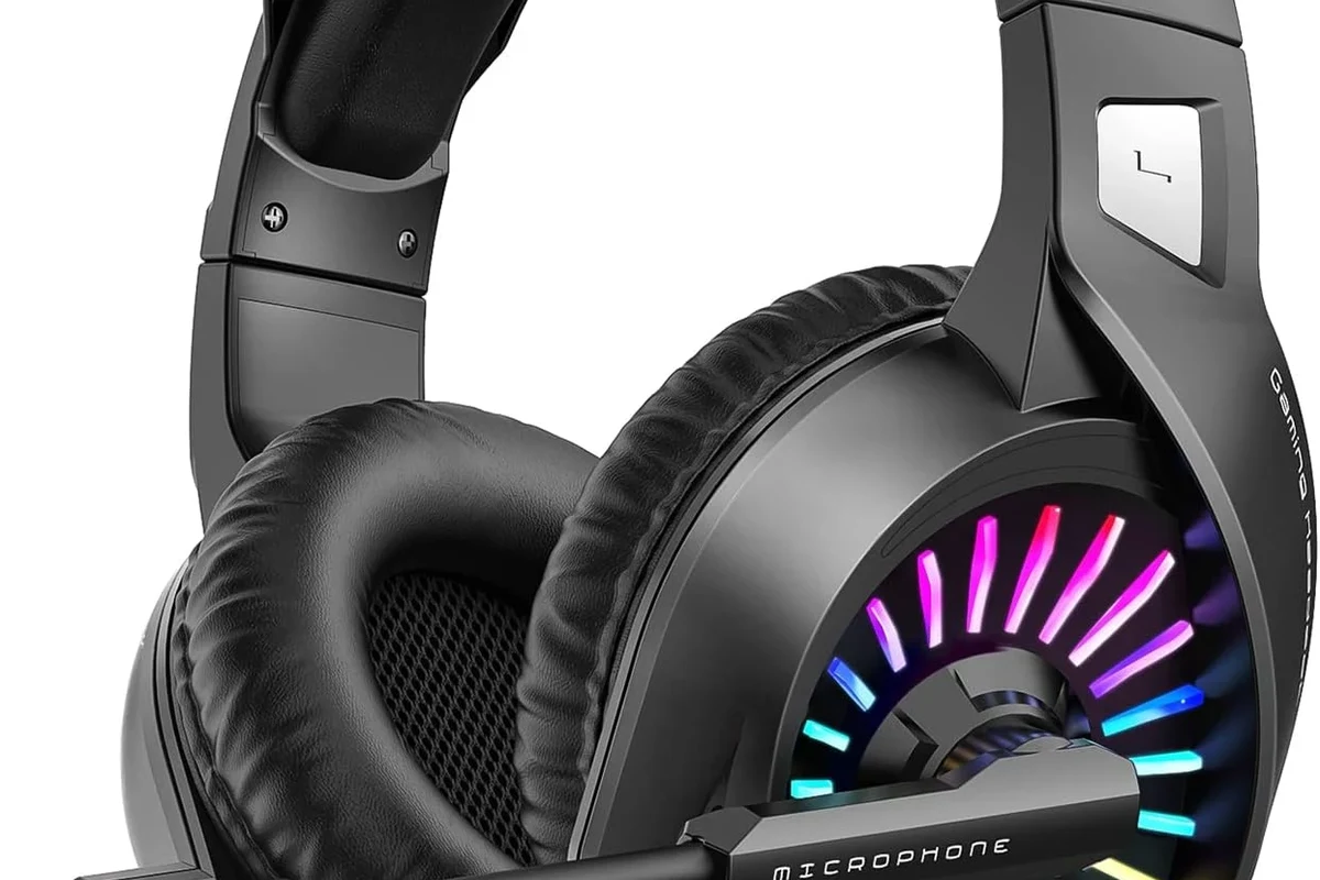 Wireless headphones connected to a TV for private movie and gaming listening