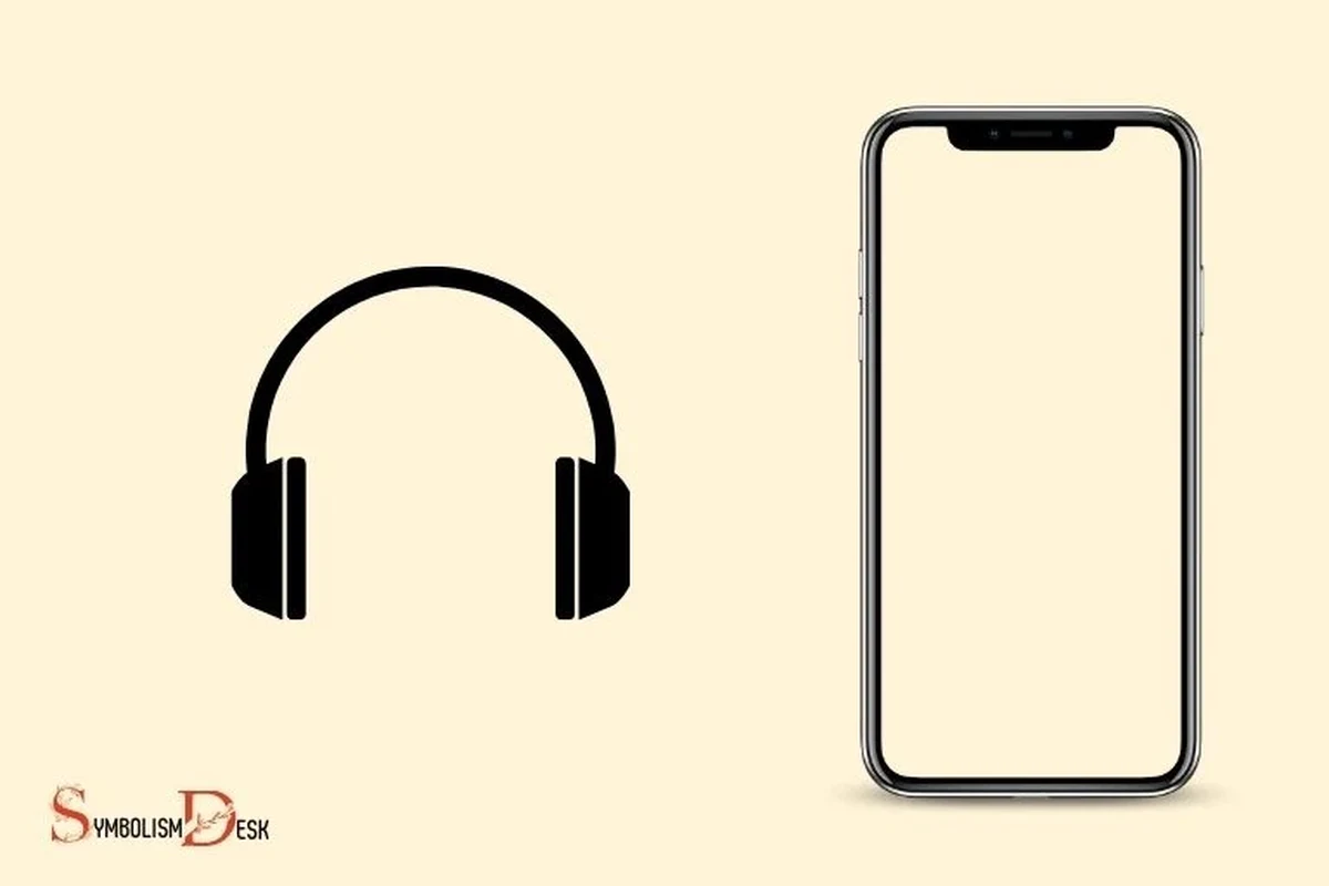 iPhone screen showing headphone icon while audio routing is active