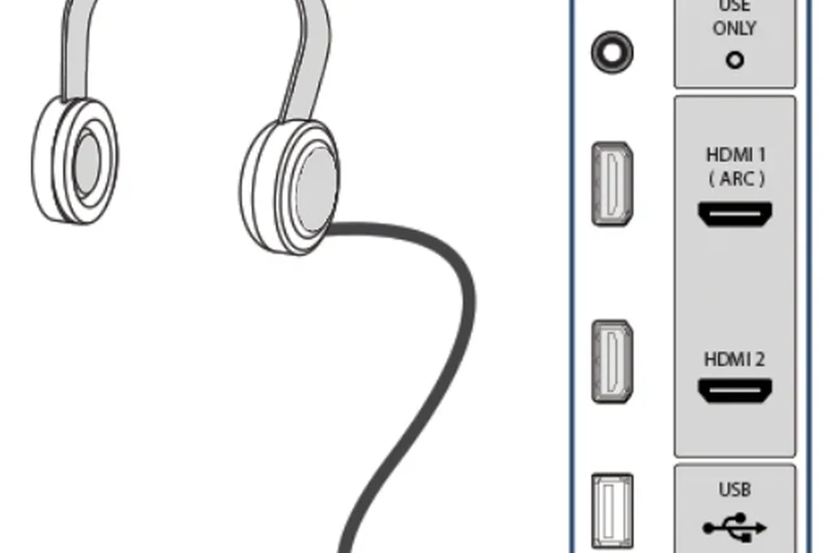 Person connecting wireless headphones to a Samsung TV for private listening