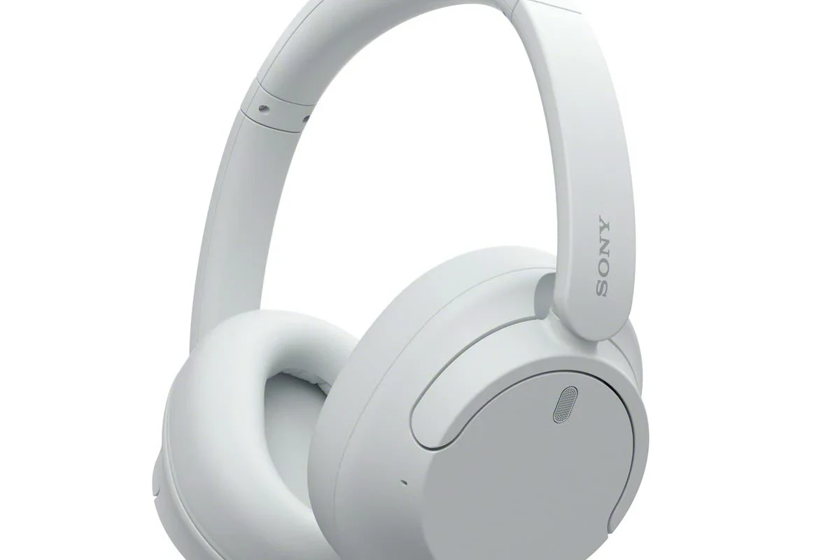 Sony headphones manufacturing locations guide with headphones, packaging labels, and global factory map