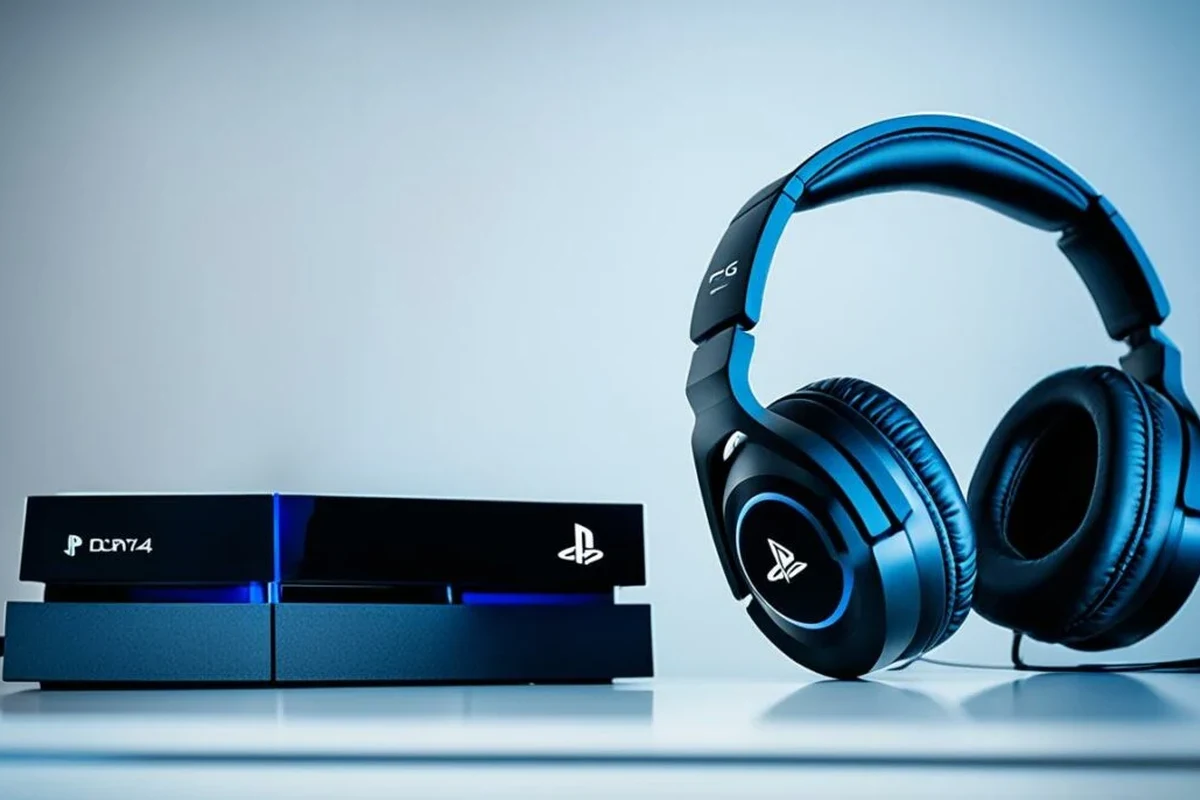 Gamers connecting wired and wireless headphones to a PS4 controller and console